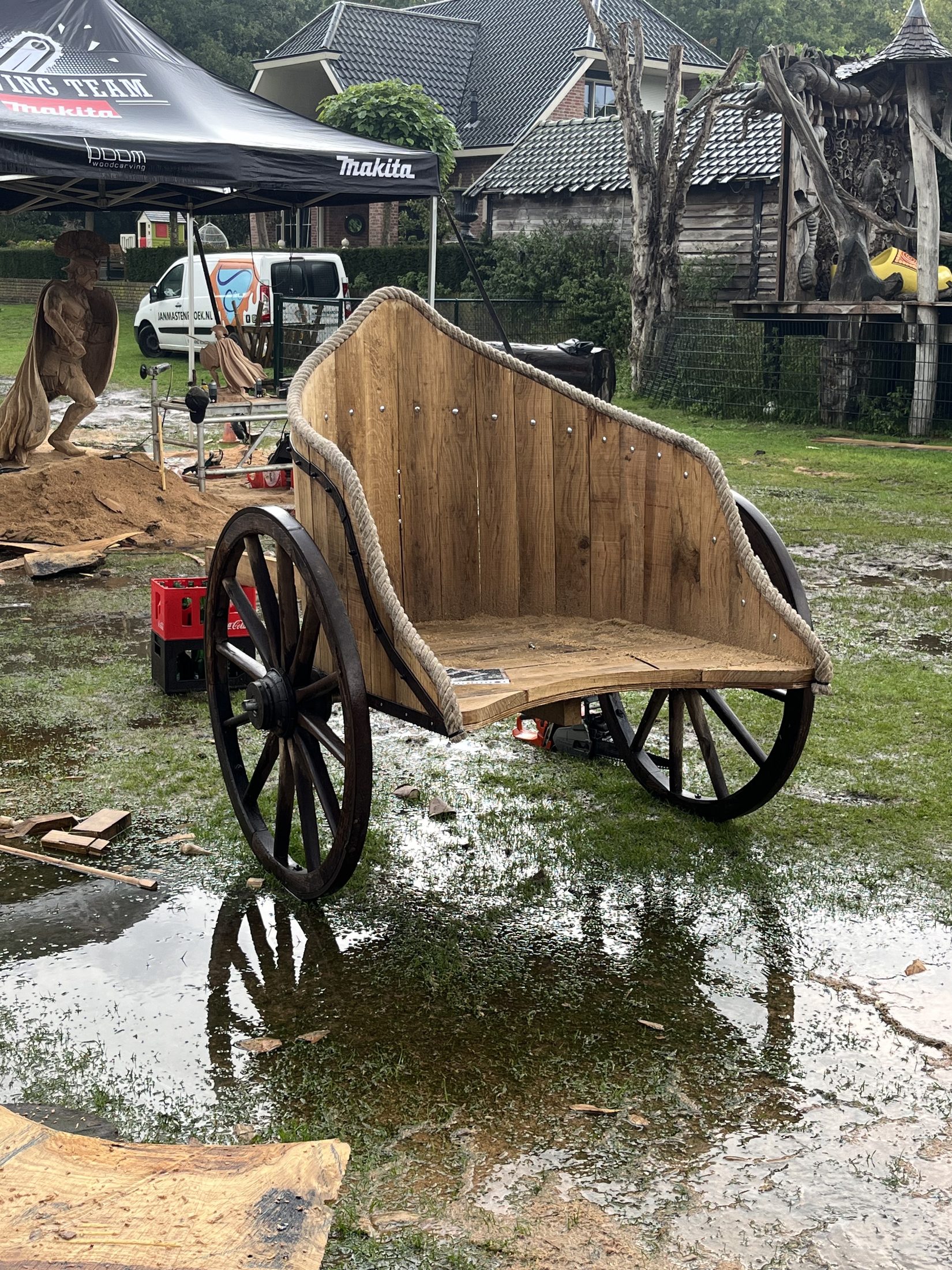 Houten kar foto 3