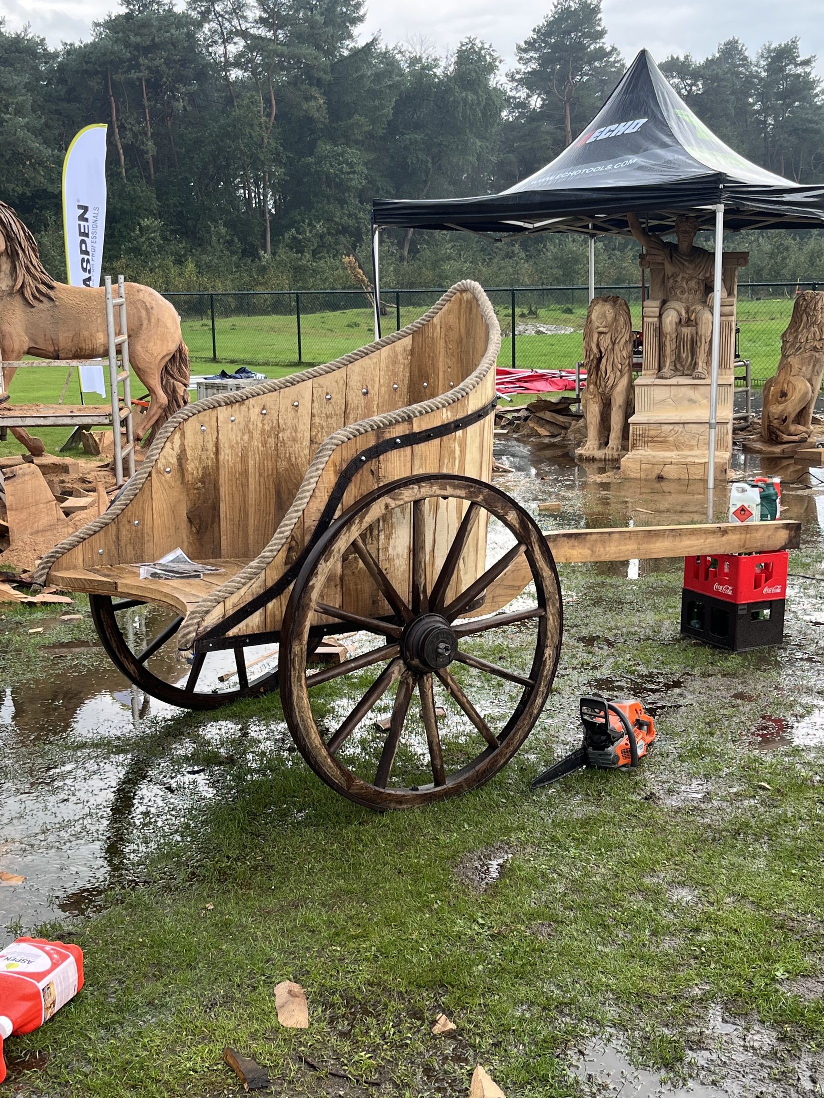 Houten kar foto 4